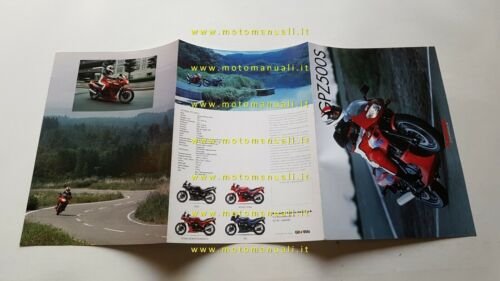 Kawasaki GPZ 500 S 1995 depliant originale ITALIANO moto brochure