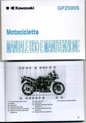 Kawasaki GPZ 500 S 2002 manuale uso originale italiano