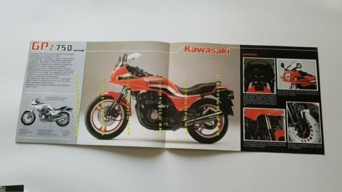 Kawasaki GPz 750 Uni-Trak 1983 depliant ITALIANO moto originale brochure