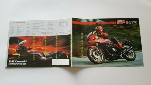 Kawasaki GPz 750 Uni-Trak 1983 depliant ITALIANO moto originale brochure