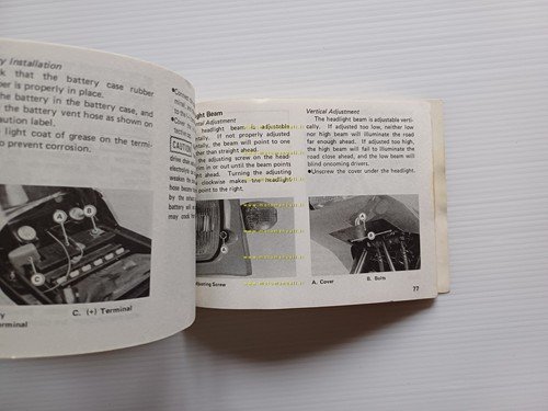 Kawasaki GPZ 900 R 1984 manuale uso manutenzione originale TESTO …