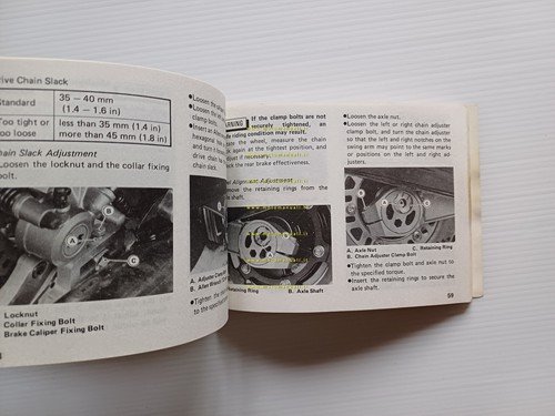 Kawasaki GPZ 900 R 1984 manuale uso manutenzione originale TESTO …