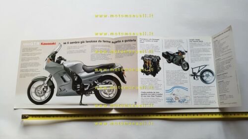 Kawasaki GTR 1000 1986 depliant ITALIANO originale moto brochure