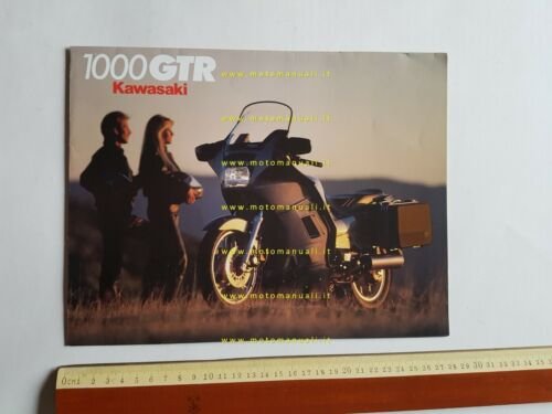 Kawasaki GTR 1000 1986 depliant originale moto TESTO INGLESE