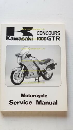 Kawasaki GTR 1000 Concours 1986-94 manuale officina originale workshop manual