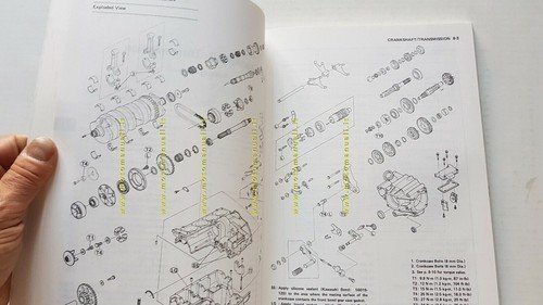Kawasaki GTR 1000 Concours 1986-94 manuale officina originale workshop manual