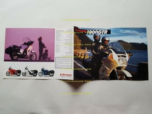 Kawasaki GTR 1000 depliant originale TESTO INGLESE