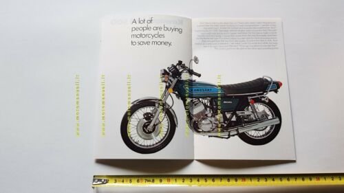 Kawasaki H-1 500 1975 depliant originale USA motorcycle brochure