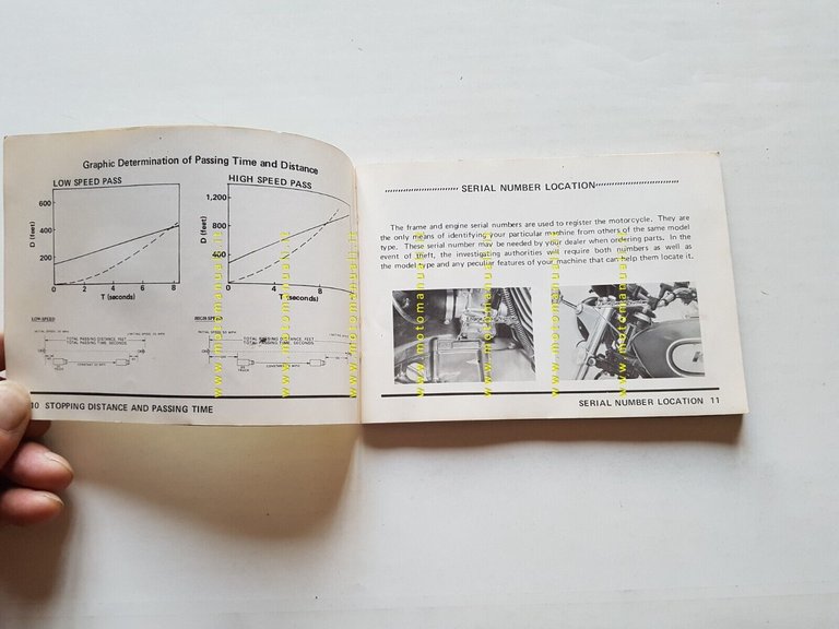 Kawasaki H1-E 500 1973 manuale uso manutenzione INGLESE originale owner's …