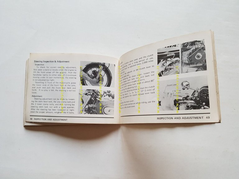 Kawasaki H1-E 500 1973 manuale uso manutenzione INGLESE originale owner's …