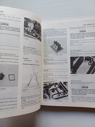 Kawasaki JS300 Jet Sky moto acqua 1986-1990 manuale officina INGLESE …