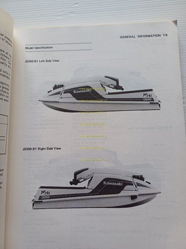 Kawasaki JS300 Jet Sky moto acqua 1986-1990 manuale officina INGLESE …