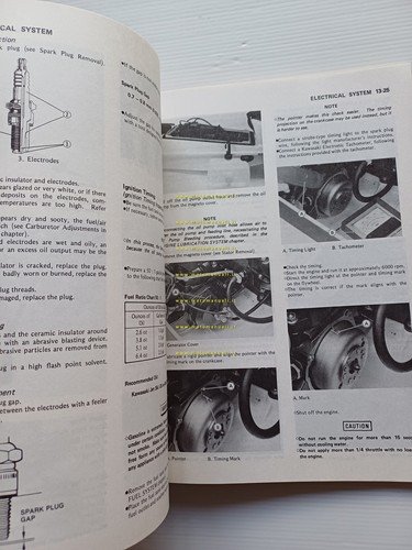 Kawasaki JS300 Jet Sky moto acqua 1986-1990 manuale officina INGLESE …