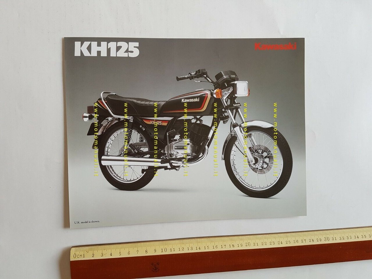 Kawasaki KH 125 depliant INGLESE originale ENGLISH