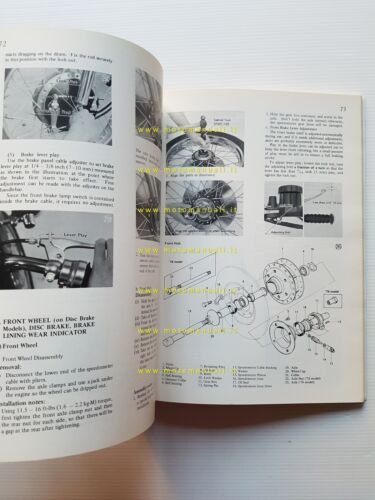 Kawasaki KH 400 - 250- S1 1972-76 manuale officina riparazione …