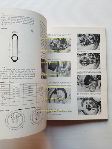 Kawasaki KH 400 - 250- S1 1972-76 manuale officina riparazione …