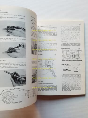 Kawasaki KH 400 - 250- S1 1972-76 manuale officina riparazione …