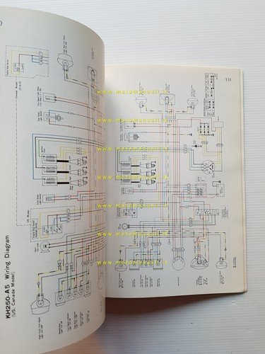 Kawasaki KH 400 - 250- S1 1972-76 manuale officina riparazione …