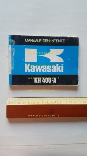 Kawasaki KH 400-A 1977 manuale uso manutenzione libretto italiano originale
