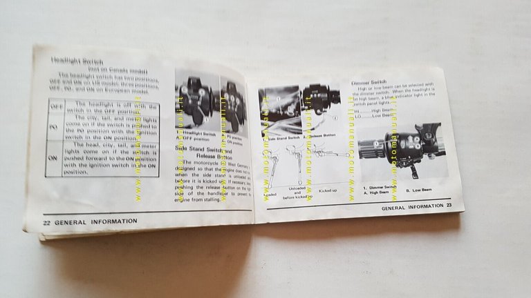 Kawasaki KH 400 A4 1976 manuale uso manutenzione libretto originale …