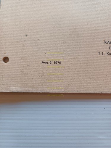 Kawasaki KH 400 A4 1976 varianti catalogo ricambi per Europa …