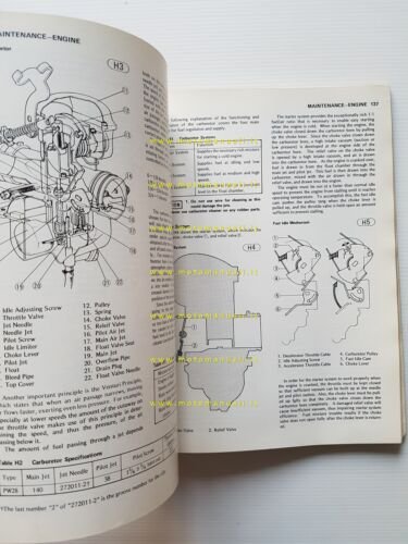 Kawasaki KL 250 1977 manuale officina INGLESE originale shop manual