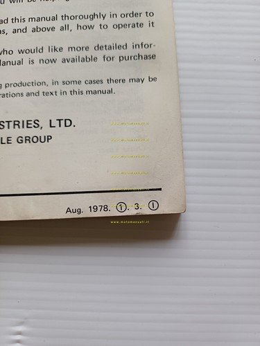 Kawasaki KL 250 1978 manuale uso manutenzione libretto inglese originale