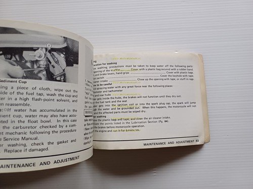 Kawasaki KL 250 1978 manuale uso manutenzione libretto inglese originale
