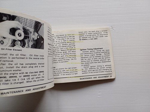 Kawasaki KL 250 1978 manuale uso manutenzione libretto inglese originale