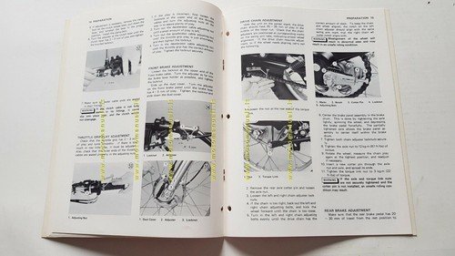 Kawasaki KL 250-A1 1977 manuale assemblaggio officina originale no riparazione