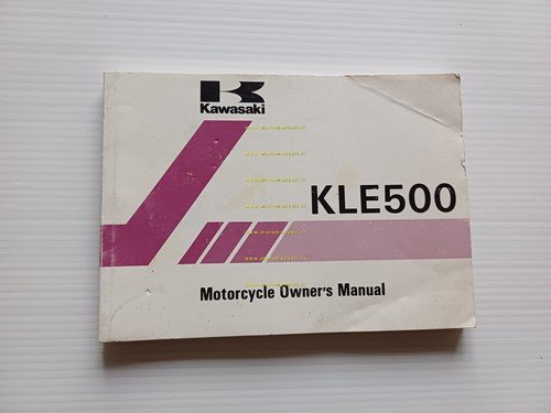Kawasaki KLE 500 1990-91 manuale uso manutenzione libretto inglese originale