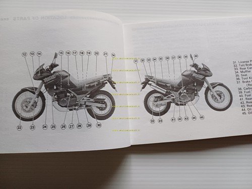 Kawasaki KLE 500 1990-91 manuale uso manutenzione libretto inglese originale