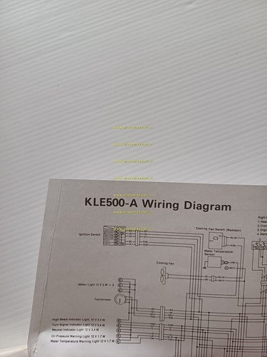 Kawasaki KLE 500 1990-91 manuale uso manutenzione libretto inglese originale