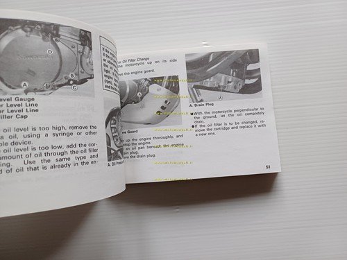 Kawasaki KLE 500 1990-91 manuale uso manutenzione libretto inglese originale