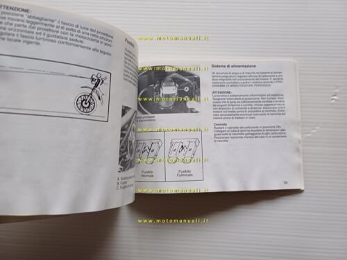 Kawasaki KLE 500 1991 manuale libretto uso manutenzione originale italiano