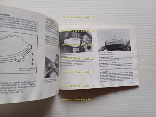 Kawasaki KLE 500 1991 manuale libretto uso manutenzione originale italiano
