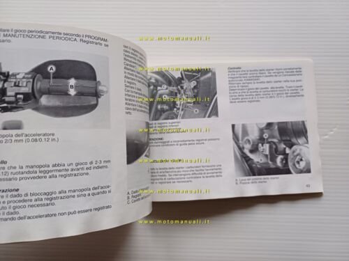 Kawasaki KLE 500 1991 manuale libretto uso manutenzione originale italiano