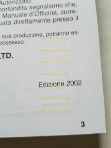 Kawasaki KLE 500 2002 manuale uso manutenzione originale italiano