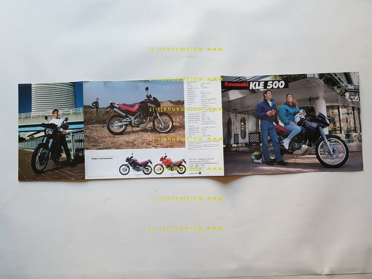Kawasaki KLE 500 depliant originale italiano