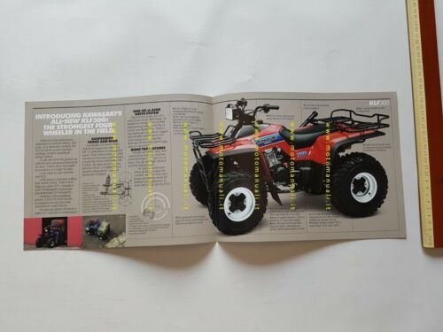 Kawasaki KLF 300 QUAD depliant INGLESE originale ENGLISH