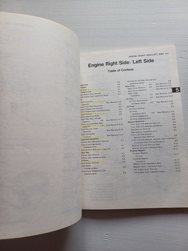 Kawasaki KLR 250 1985 SUPPLEMENTO manuale officina INGLESE originale
