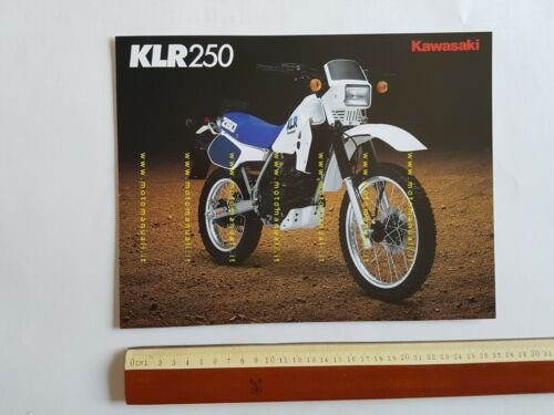 Kawasaki KLR 250 depliant INGLESE originale moto ENGLISH