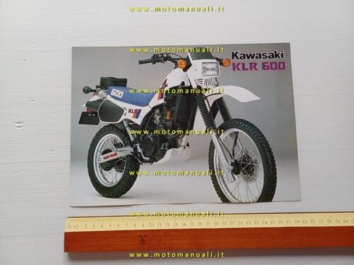 Kawasaki KLR 600 1983 Enduro depliant ITALIANO originale brochure