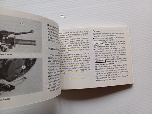 Kawasaki KLR 600 1984 manuale uso manutenzione libretto inglese originale