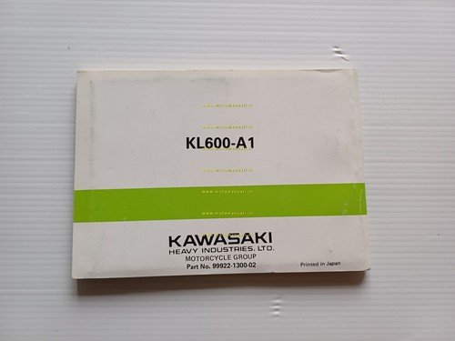 Kawasaki KLR 600 1984 manuale uso manutenzione libretto inglese originale
