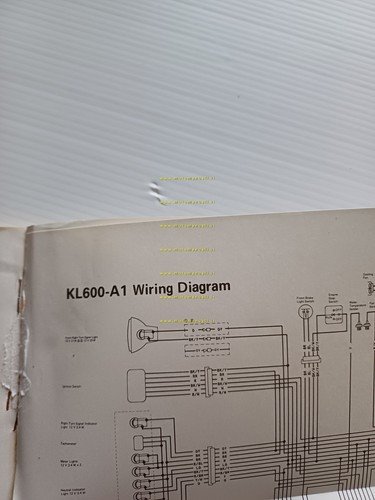 Kawasaki KLR 600 1984 manuale uso manutenzione libretto inglese originale