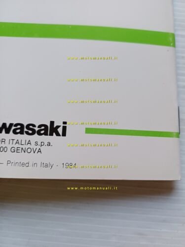 Kawasaki KLR 600 1984 manuale uso manutenzione libretto italiano originale