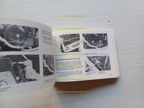 Kawasaki KLR 600 1984 manuale uso manutenzione libretto italiano originale