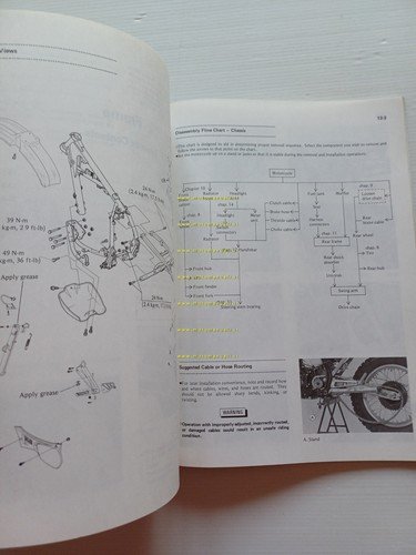 Kawasaki KLR 600 1985 manuale officina INGLESE originale