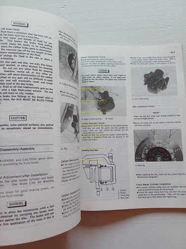 Kawasaki KLR 600 1985 manuale officina INGLESE originale